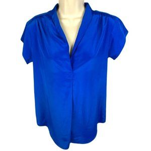 Upperclass Women's Sleeveless V-Neck Top, Blue, Size 9/10, Polyester